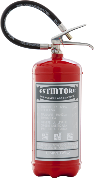 Estintore a polvere kg 6 "Linea Moderna"
