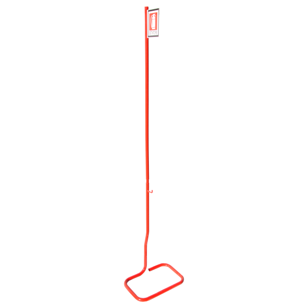 Piedistallo porta estintore rosso