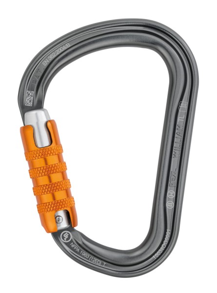 Moschettone Petzl modello "WILLIAM" Triact-Lock