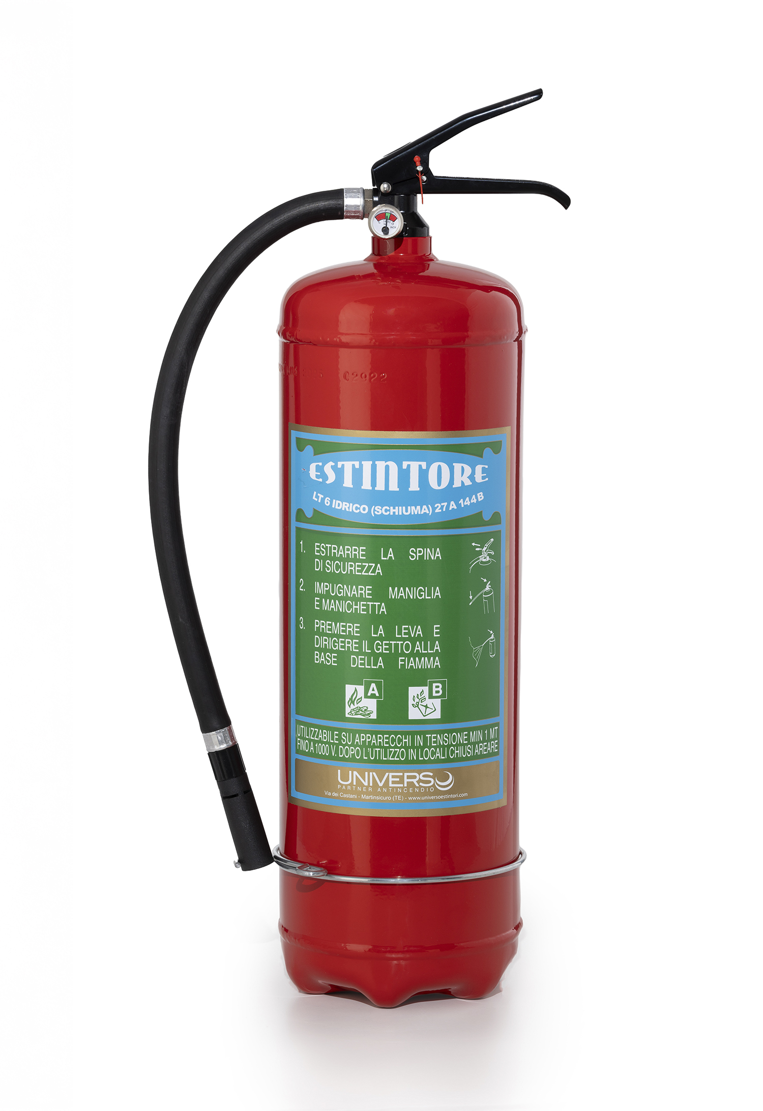 Estintore a base d'acqua Lt 6 "Linea Green"