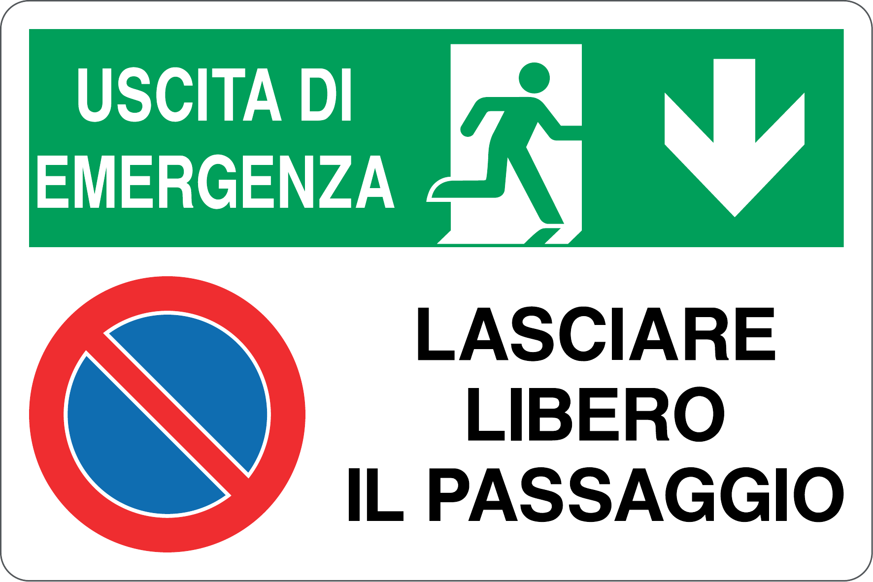 Cartello "Uscita di emergenza